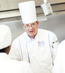 Chef Eugene Bell 220x245 Chef Eugene Bell teaching in the kitchen
