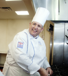 Chef Tom Smith 220x245 Chef Tom Smith cooking in the kitchen