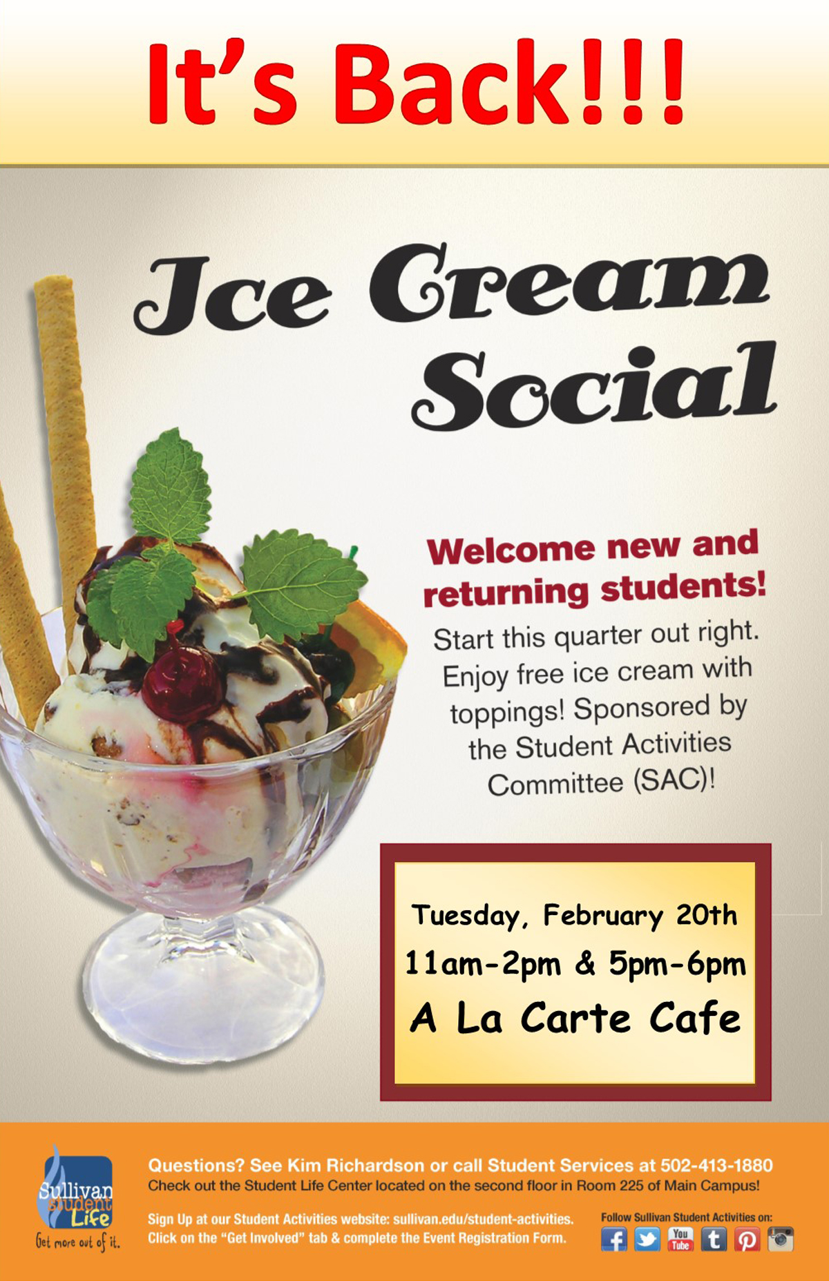 2nd Ice Cream Social Sullivan University